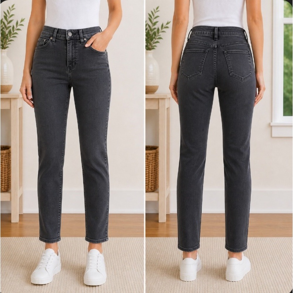 AGOLDE Sophie Crop Jeans Women 24 Grey High Rise Skinny‎ Denim A018D-844